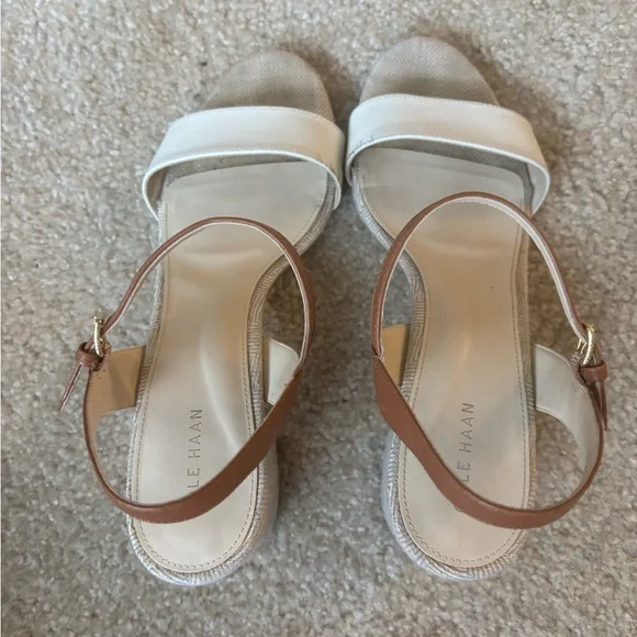 Cole Haan Women's Sandals in Cream and Tan - Picture 4 of 12